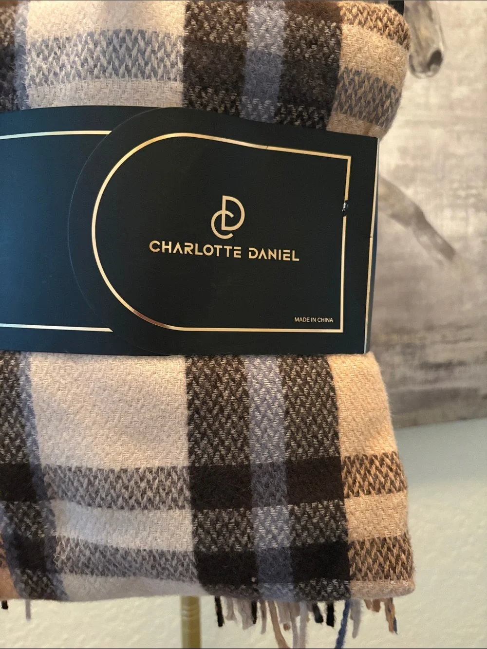 Brown Pom Pom Hat & Scarf Set - Brown